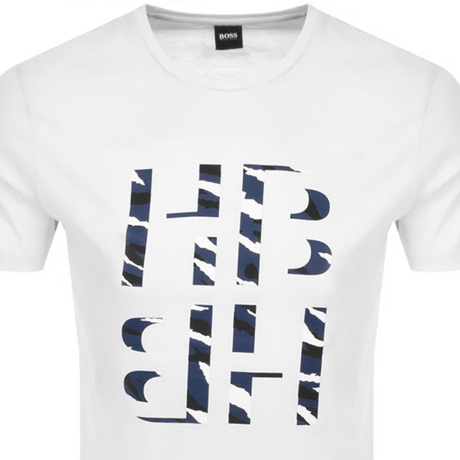 Alternative Image for ProductBOSS Tessler 135 Logo T Shirt White2